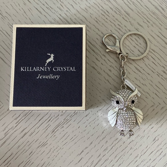Killarney Crystal Accessories Killarney Crystal Owl Keychain Brand